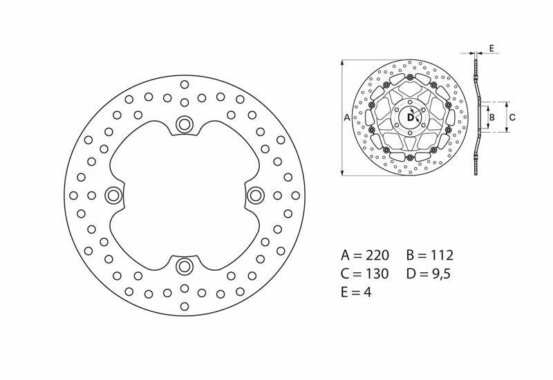 BREMBO Oro Fix Brake Disc - 68B40754