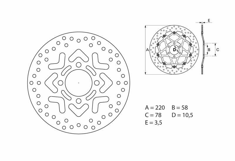 BREMBO Oro Fix Brake Disc - 68B40759