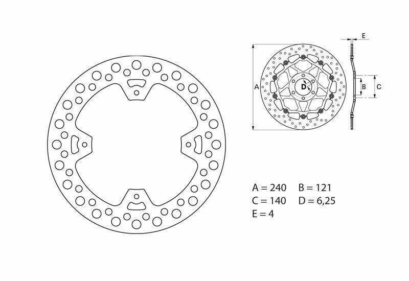 BREMBO Oro Fix Brake Disc - 68B40786