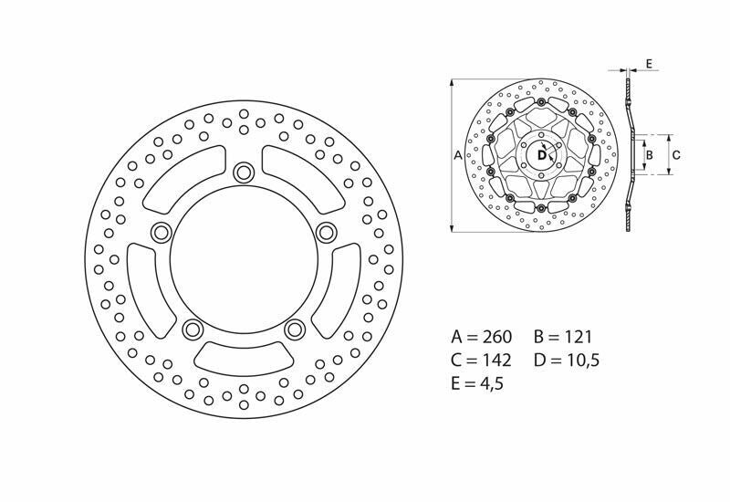 BREMBO Oro Fix Brake Disc - 68B407B4