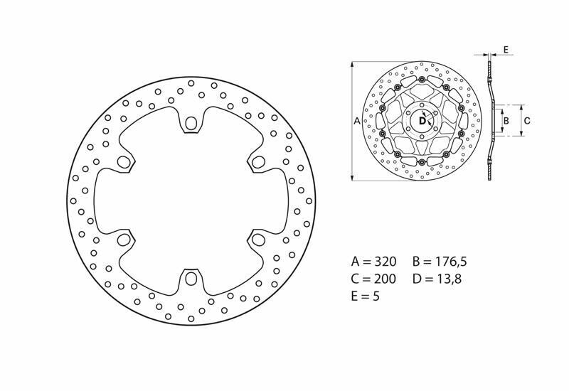 BREMBO Oro Fix Brake Disc - 68B407F3