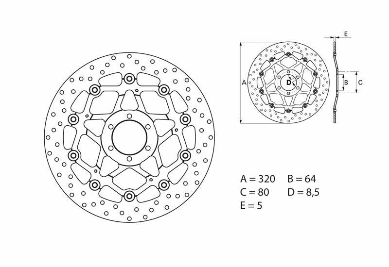 BREMBO Oro Floating Brake Disc - 78B40870