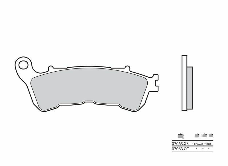 BREMBO Scooter Sintered Metal Brake pads - 07063XS