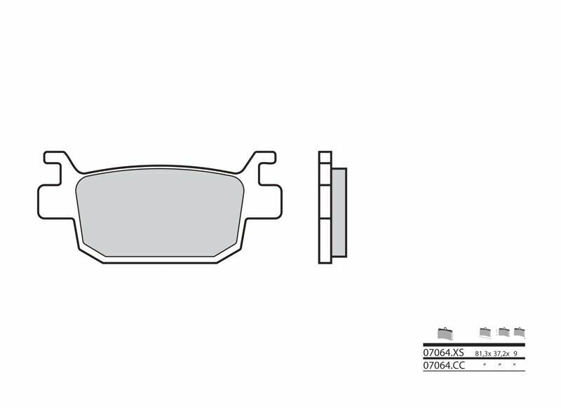 BREMBO Scooter Sintered Metal Brake pads - 07064XS