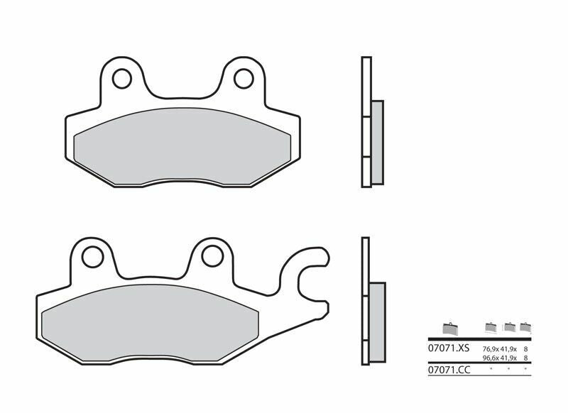 BREMBO Scooter Sintered Metal Brake pads - 07071XS