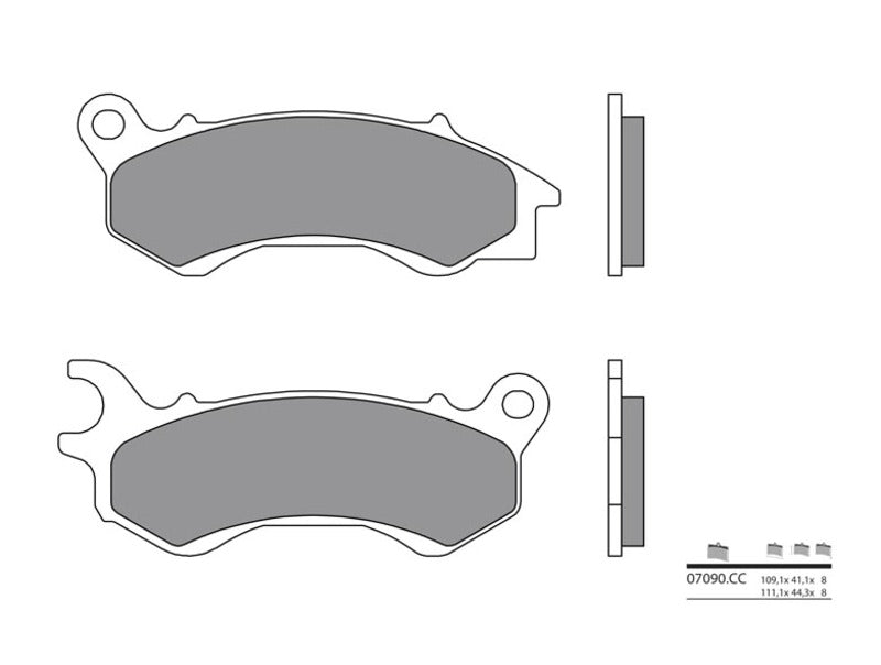 BREMBO Scooter Carbon Ceramic Brake pads - 07090CC