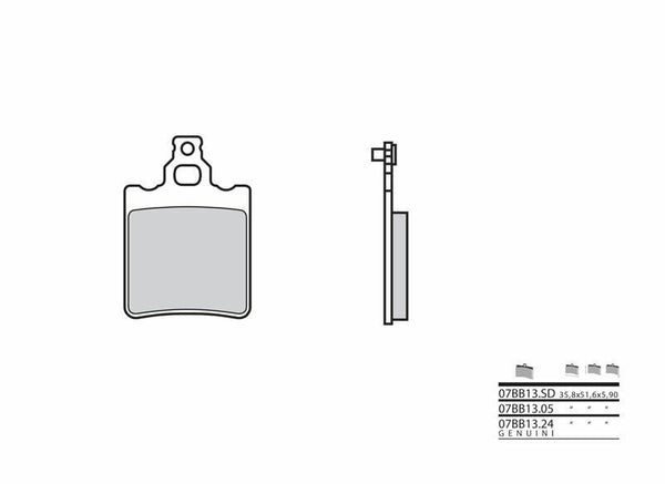 BREMBO Off-Road Sintered Metal Brake pads - 07BB13SD
