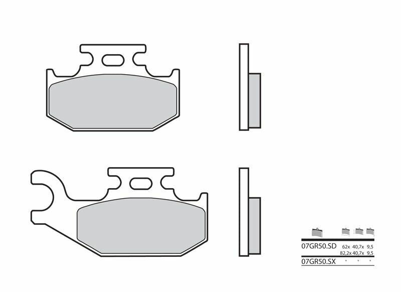 BREMBO Off-Road Sintered Metal Brake pads - 07GR50SD