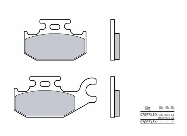 BREMBO Off-Road Sintermetall-Bremsbeläge - 07GR73SD