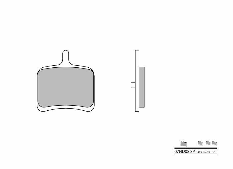 BREMBO Street Sintered Metal Brake pads - 07HD08SP