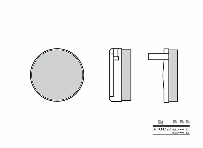 BREMBO Street Carbon Ceramic Brake pads - 07HO0229