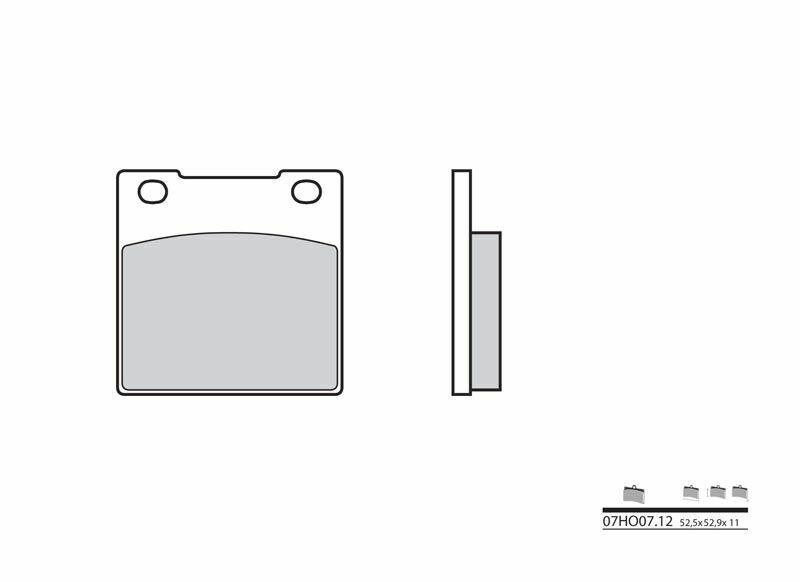 BREMBO Street Carbon Ceramic Brake pads - 07HO0712