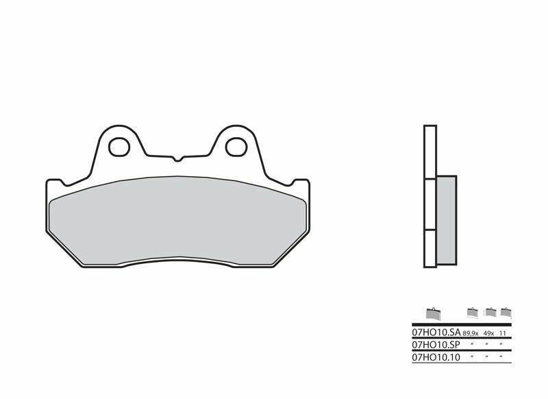 BREMBO Street Sintered Metal Brake pads - 07HO10SA