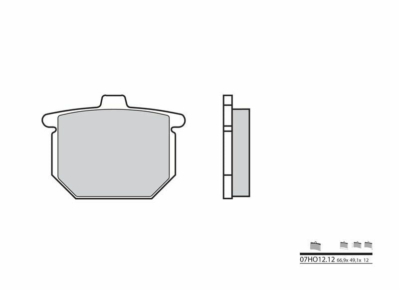 BREMBO Street Carbon Ceramic Brake pads - 07HO1212