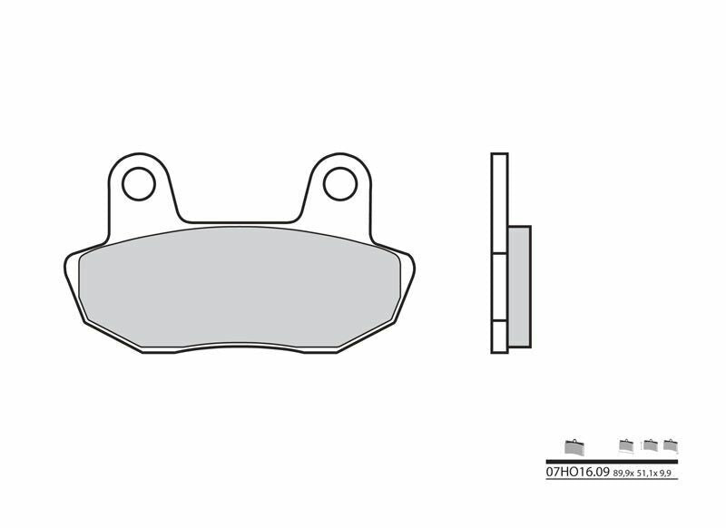 BREMBO Street Carbon Ceramic Brake pads - 07HO1609