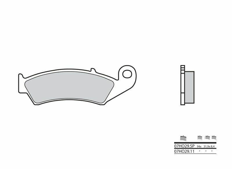 BREMBO Street Sintered Metal Brake pads - 07HO29SP