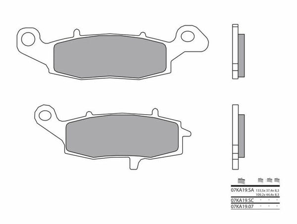 BREMBO Street Sintermetall-Bremsbeläge - 07KA19SA