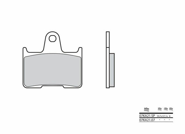 BREMBO Street Sintered Metal Brake pads - 07KA21SP
