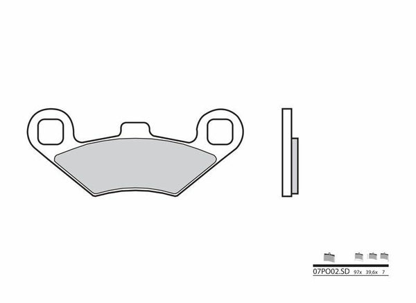 BREMBO Off-Road Sintermetall Bremsbeläge - 07PO02SD