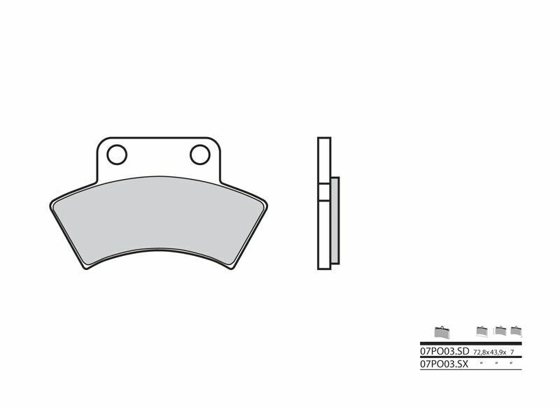 BREMBO Off-Road Sintered Metal Brake pads - 07PO03SD