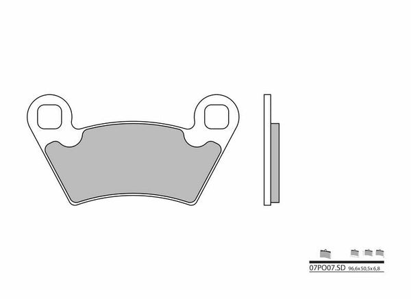 BREMBO Off-Road Sintermetall-Bremsbeläge - 07PO07SD