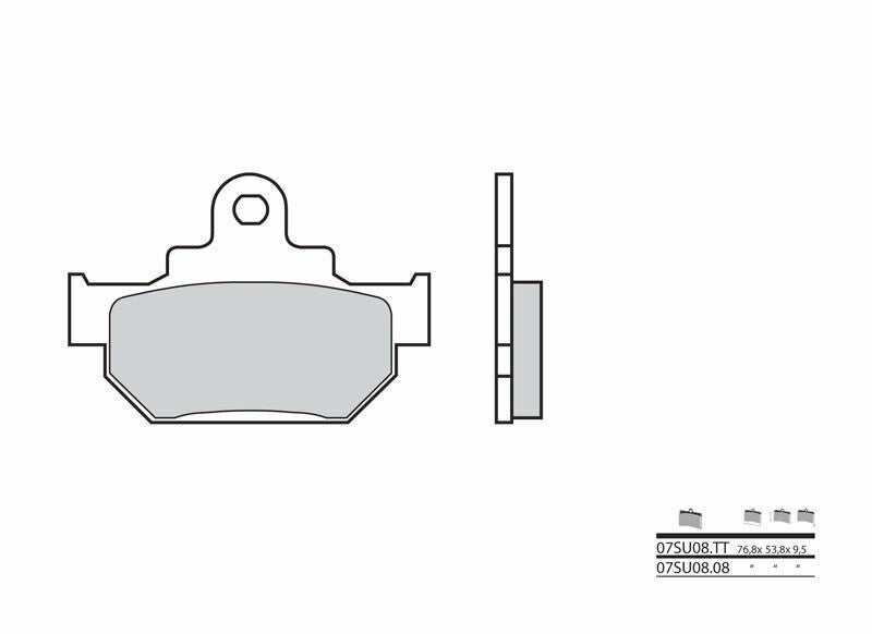 BREMBO Street Carbon Ceramic Brake pads - 07SU0808
