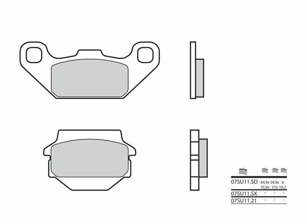 BREMBO Off-Road Sintermetall-Bremsbeläge - 07SU11SD