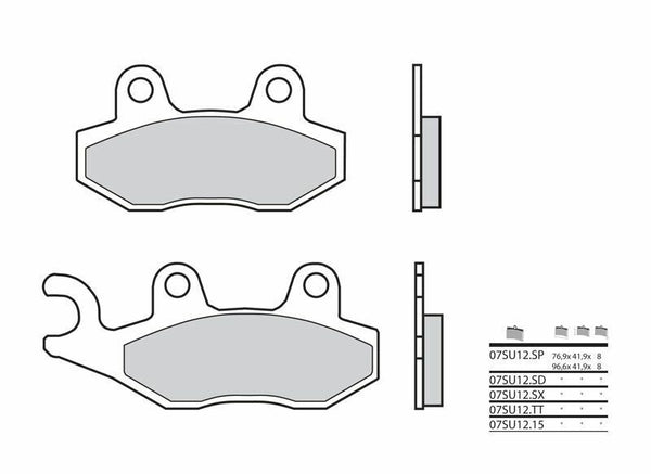 BREMBO Street Sintermetall Bremsbeläge - 07SU12SP