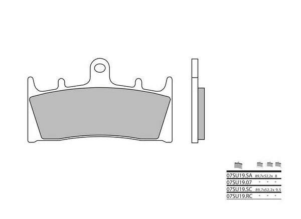 BREMBO Street Sintermetall-Bremsbeläge - 07SU19SA