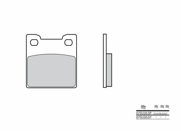 BREMBO Street Sintered Metal Brake pads - 07SU20SP