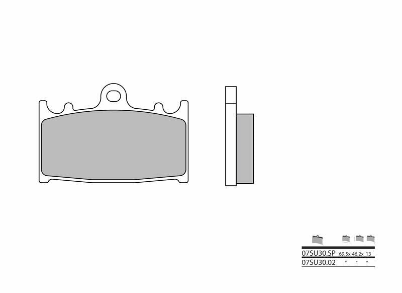BREMBO Street Sintered Metal Brake pads - 07SU30SP