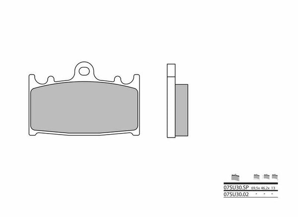 BREMBO Street Sintered Metal Brake pads - 07SU30SP