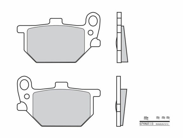 BREMBO Street Carbon Ceramic Bremsbeläge - 07YA0713