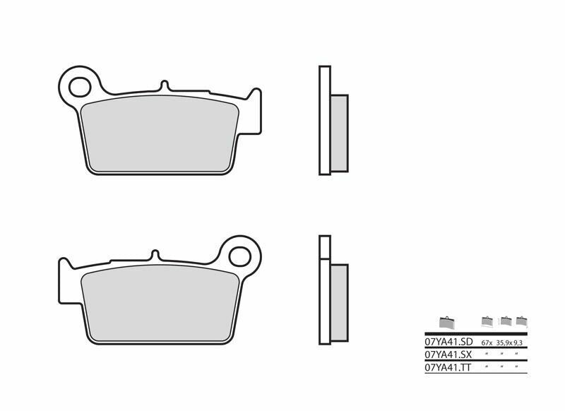BREMBO Off-Road Sintered Metal Brake pads - 07YA41SX