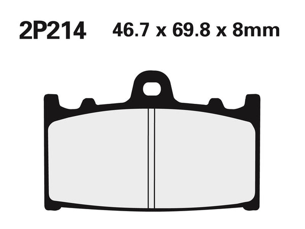 NISSIN Street /Off-Road Sintered Metal Brake pads - 2P-214ST