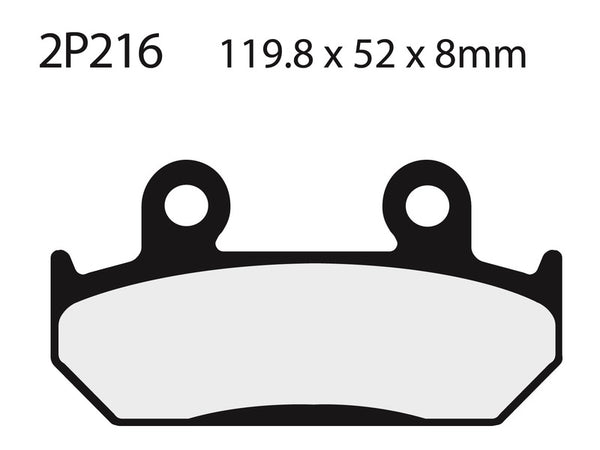 NISSIN Street Semi-Metallic Brake pads - 2P-216NS