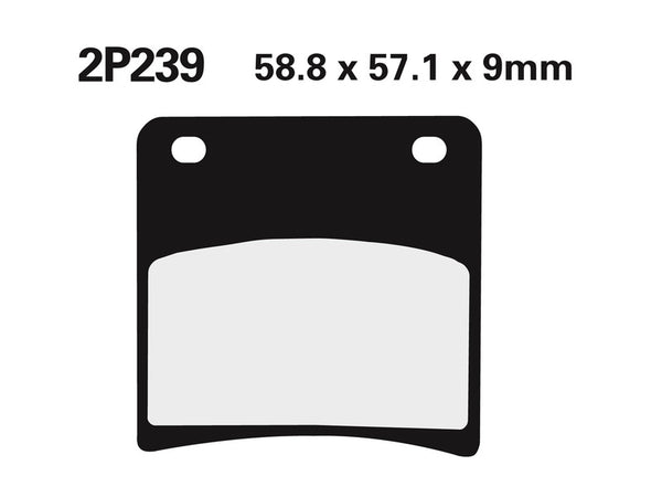 NISSIN Street Semi-Metallic Brake pads - 2P-239NS