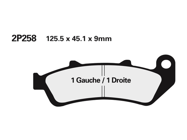 NISSIN Street /Off-Road Sintered Metal Brake pads - 2P-258ST