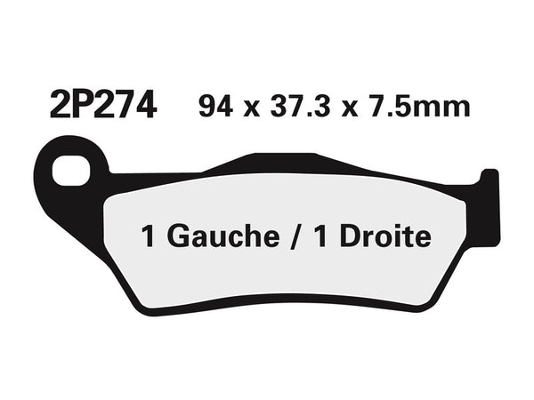 NISSIN Street /Off-Road Sintered Metal Brake pads - 2P-274ST-MX