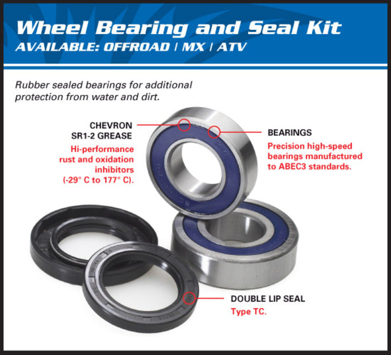 ALL BALLS Rear Wheel Bearing Kit Yamaha - 1039957