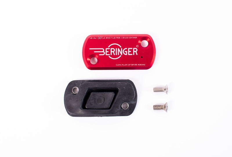 BERINGER Front Master Cylinder Cover Integrated Reservoir Red