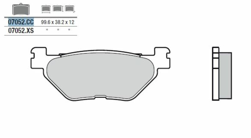 BREMBO Scooter Carbon Ceramic Brake pads - 07052CC