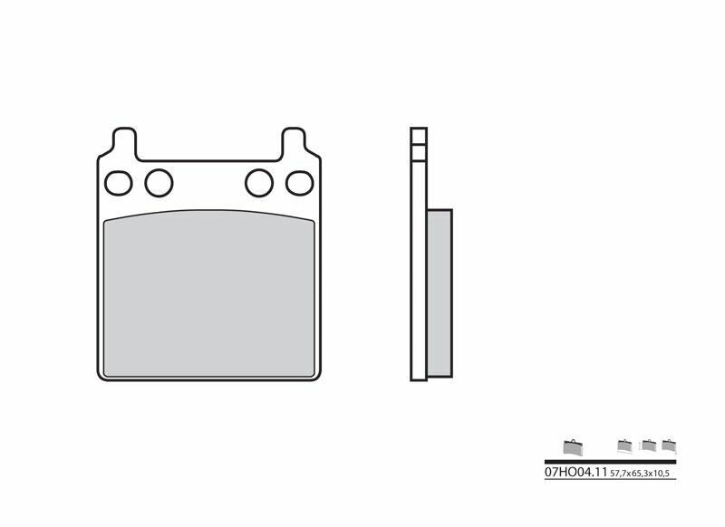 BREMBO Street Carbon Ceramic Brake pads - 07HO0411
