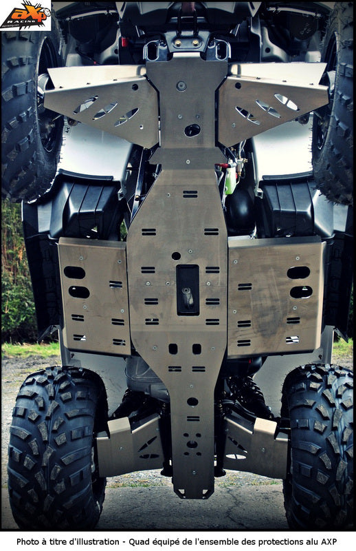 AXP Central skid plate - Aluminium 4mm Polaris Sportsman 750