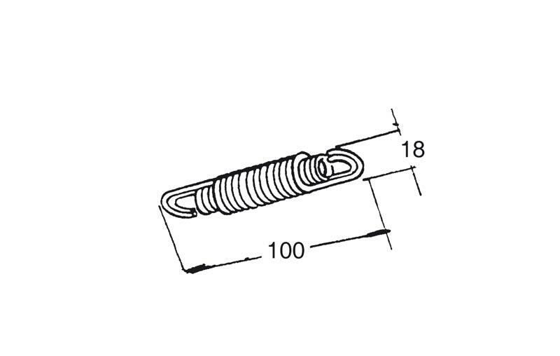 BUZZETTI Double spring for central stand - Kymco