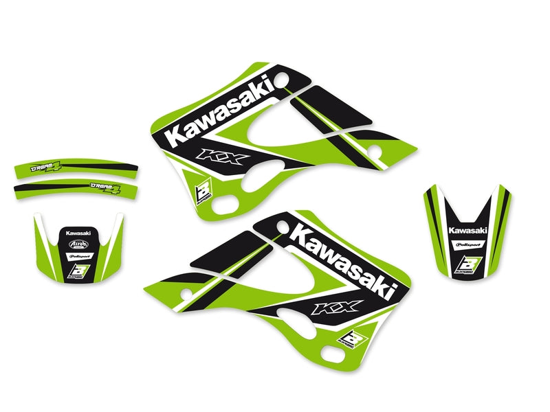 BLACKBIRD Dream Graphic 4 Graphic Kit Kawasaki KX125/250 - 1053743