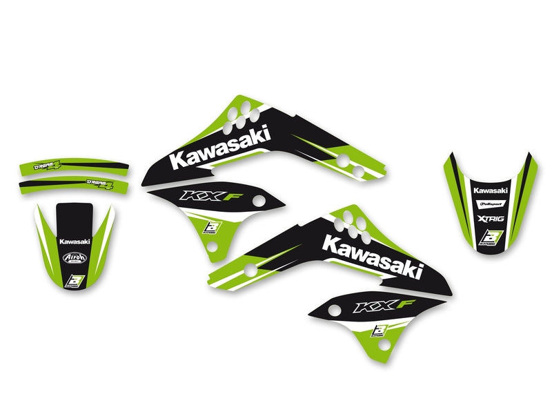 BLACKBIRD Dream Graphic 4 Graphic Kit Kawasaki KX450F - 1053748