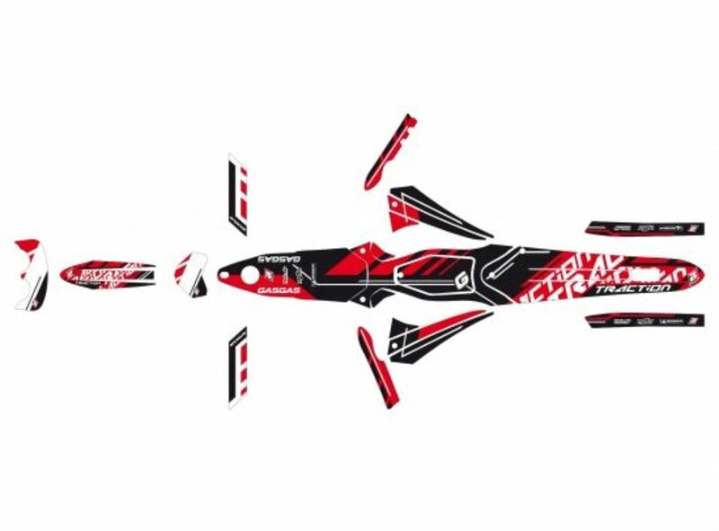 BLACKBIRD Traction Stickers Kit Gas Gas TXT PRO 125/200/250 - 1053899