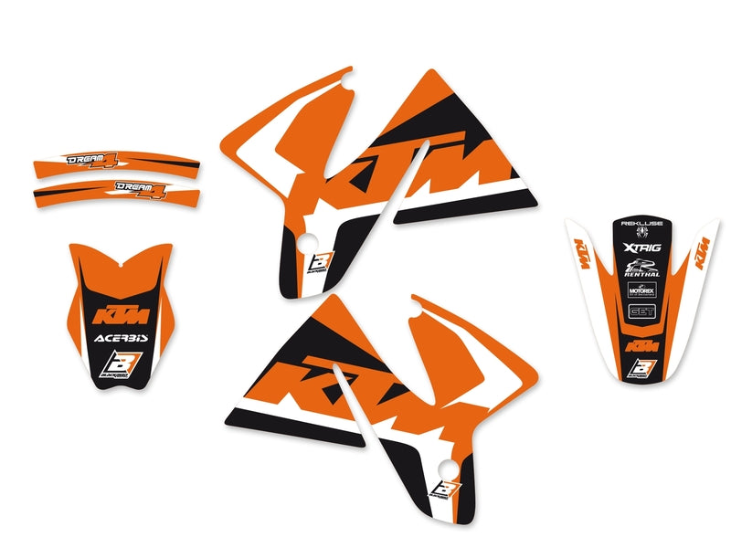 BLACKBIRD Dream Graphic 4 Complete Graphic Kit KTM - 1053994