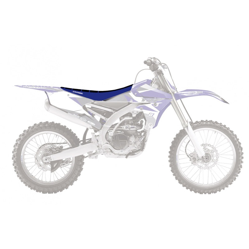 BLACKBIRD Zebra Seat Cover black/blue Yamaha YZ1250/450